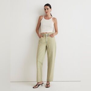 NWT Madewell Dadjean dad Jean in Pale Daffodil: Acid Wash Edition in size 25, 27